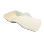 Flexibele siliconen opvangschaal wit – hygiënisch en comfortabel