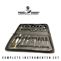 Startpakket Podoshark 16-delig in etui – voor beginnende pedicure