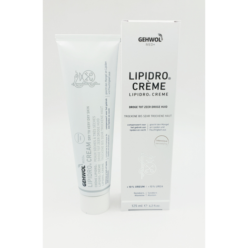 Gehwol Med Lipidro Crème 125 ml - Intensieve Verzorging voor Droge Voeten
