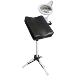 Appui-jambes + lampe loupe (ensemble complet pour pédicure ambulatoire) 