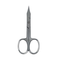 Multifunctionele schaar 9,5 cm – licht gebogen top – mat RVS