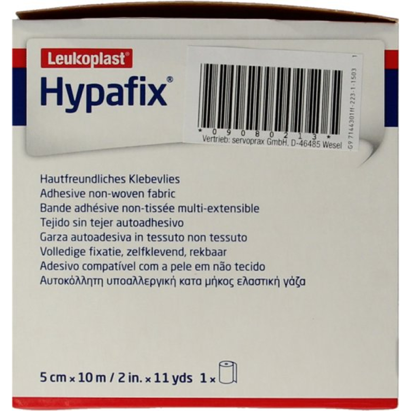 Hypafix Fixatiepleister 5cm x 10m - Rol