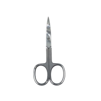 Scherpe pedicureschaar 9 cm – gebogen punt – RVS glans