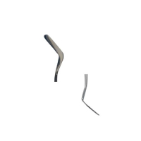 Dubbele spatel RVS 18 cm met fijne lipbreedte 3 mm