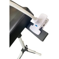 Appui-jambes + lampe loupe (ensemble complet pour pédicure ambulatoire) 