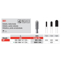 Edenta Diamantfrees Cilinder Afgeronde Top Ø 1,6 mm – Veilig & precies