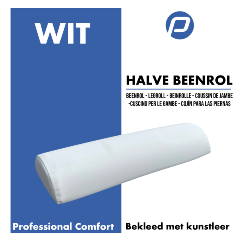 Halve beenrol wit – ergonomisch comfort voor elke voetbehandeling