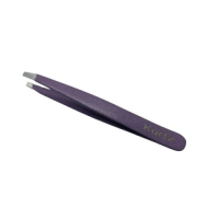 Pince à Épiler Purple 90 mm – Pointe Biseautée & Inox