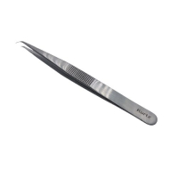 Pince à Sourcils 120 mm – Pointe Courbée à 45° & Inox