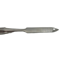 Spatule inox 16 cm – Double embout pointu et arrondi