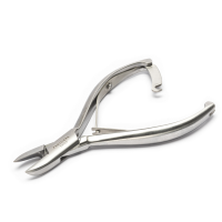 Pince à ongles à bec courbé – Acier inoxydable – Ergonomique et adaptée aux diabétiques