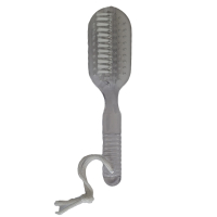 Manicureborstel transparant – dubbele werking, 14,5 cm