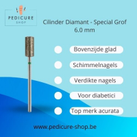 Cylindre diamanté - Special - grain : grossier - Ø 6,0 mm  Acurata ♥