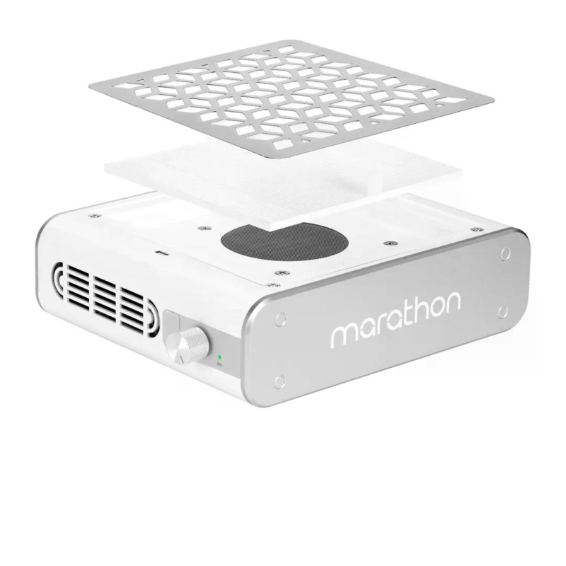 Saeyang Marathon Olimp nagelstofafzuiger HEPA 65 W met LED-lamp