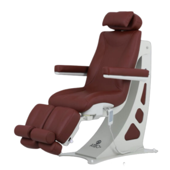 Aero+ elektrische behandelstoel bordeaux rood – ergonomisch