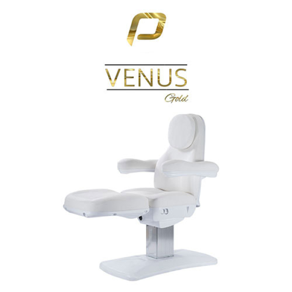 P Clinic Venus Gold behandelstoel 4 motoren wit luxe 