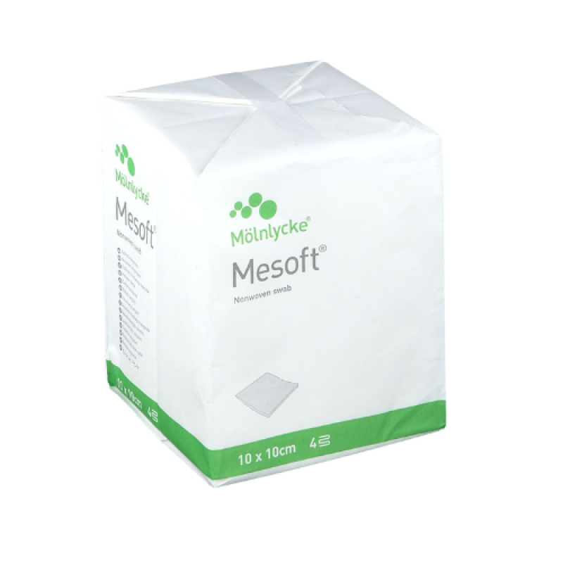 Mesoft 10 cm x 10 cm - 4-lagig  (100 st.)