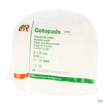 Cotopads 5 cm x 5 cm (vierkantig) 500 st. 