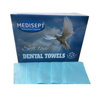 Dental towel doekje - Table - Soft Tone - kleur blauw