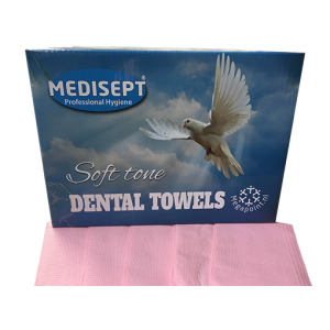 Dental towel doekje -Table -  Soft Tone - kleur roze