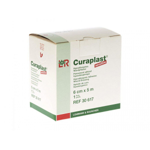 Curaplast Sensitive Hyppoallergene wondpleister 6cm x 5m - 1 rol