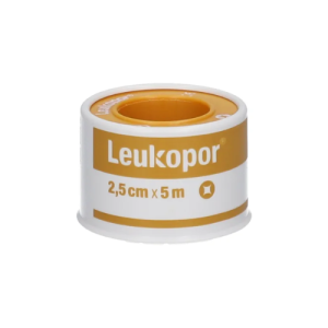 Leukopor Hechtpleister 2.5cm x 9.2m (Gevoelige huid)