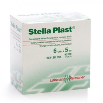 Stella Plast Pansement pour plaies 6 cm x 5 m - 1 rouleau