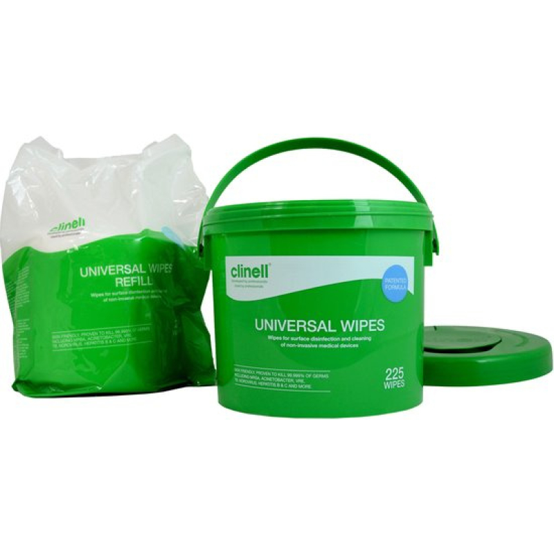 Clinell Universal Seau de lingettes  (225 pcs) 