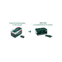 Lingettes Cutanées Alcoolisées Clinell 2% Chlorhexidine - 200 pièces