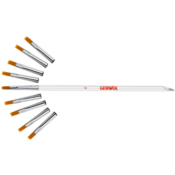 Gehwol Penseel (Modelleer/Gel) 4 mm – Inclusief 9 Vervangstukken
