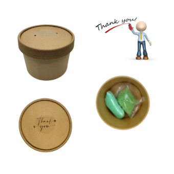 Geschenkdoosje: groen zeepvoetje & voetbadzout – salonbedankje