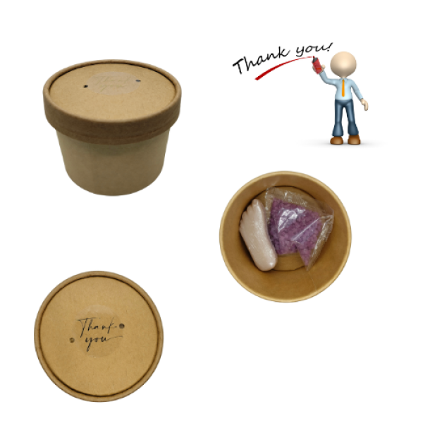 Geschenkdoosje: wit/roze zeepvoetje & voetbadzout – bedankje