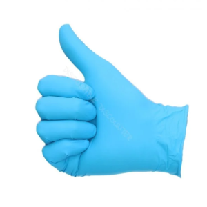  Gants Nitrile Sans Poudre - taille: Large - Bleue