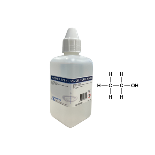 Alcohol 70% + 0.5 % Chloorhexidine 250 ml