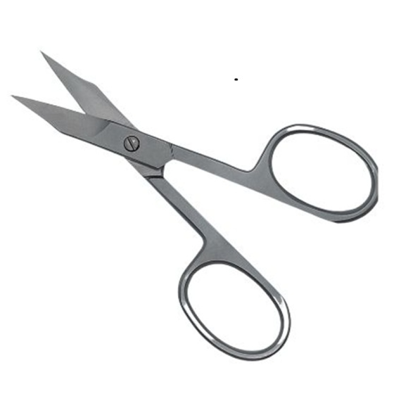 Ciseaux multifonctions 9,5 cm – pointe courbée – acier mat