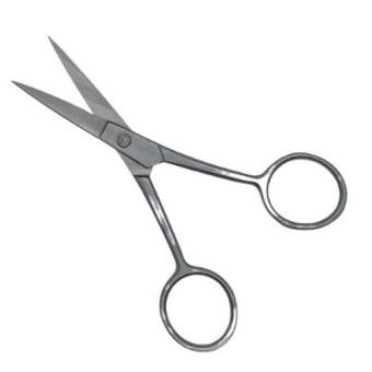 Ciseaux de précision inox mat – Pointe fine – 10,5 cm