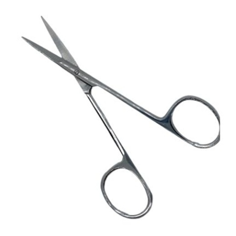 Pedicureschaar gebogen top 11,3 cm – fijn & glanzend RVS