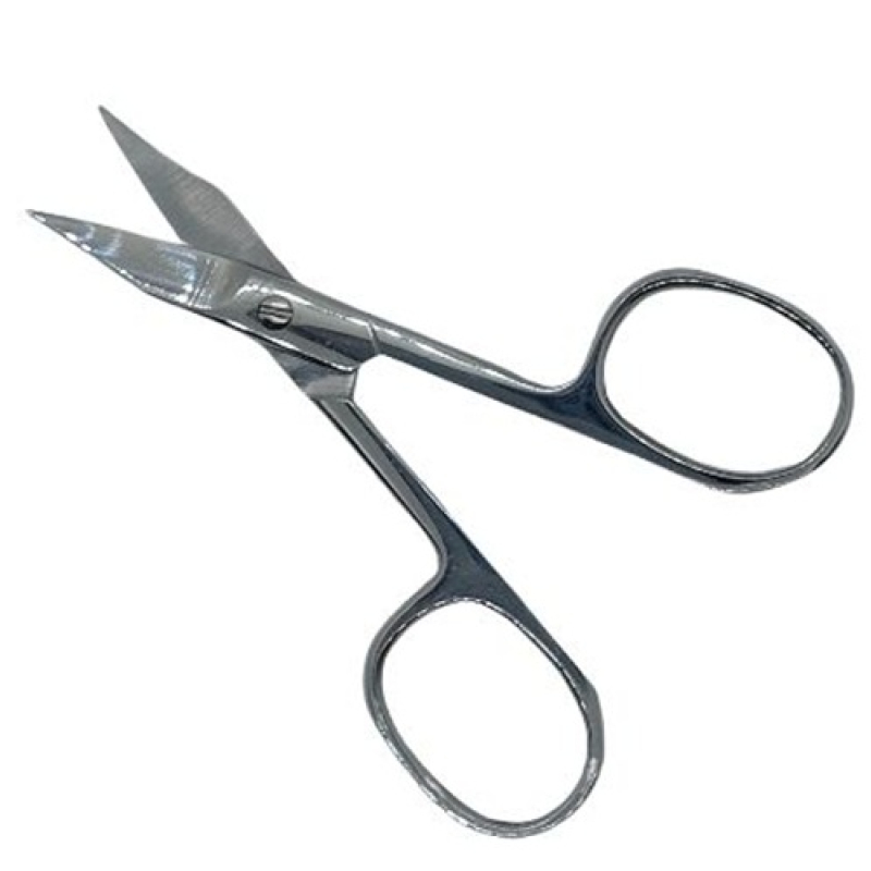 Ciseaux pédicure 9 cm – pointe courbée – acier brillant