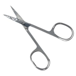 Nagelschaartje 9 cm – gebogen top – mat RVS – rechte benen