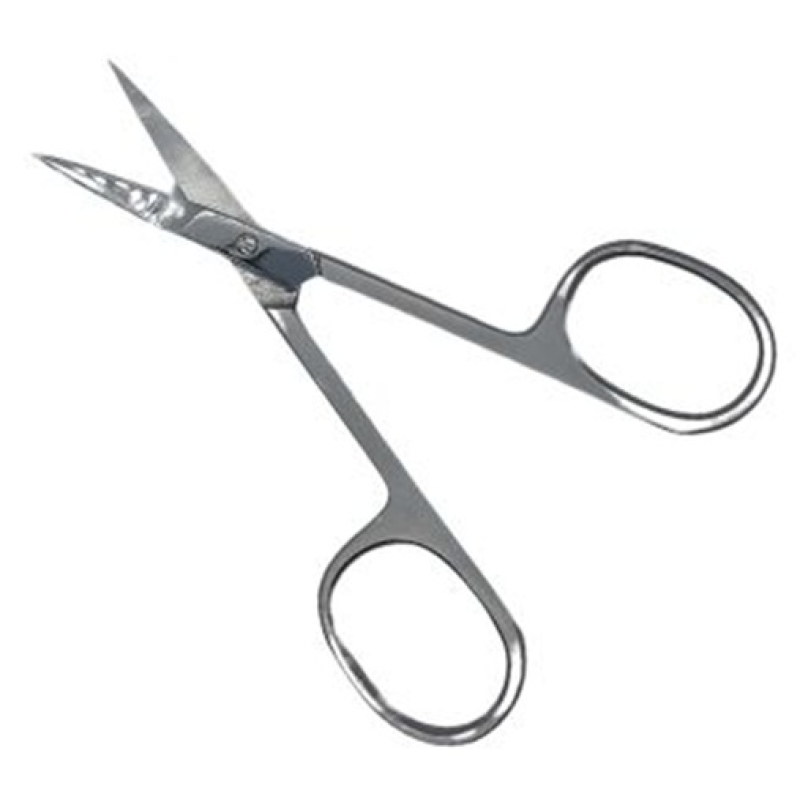 Ciseaux à ongles 9 cm – pointe courbée brillante – acier mat