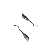 Crochet tamponneur / Excavateur 15.5 cm - extrémités arrondies 3 mm 