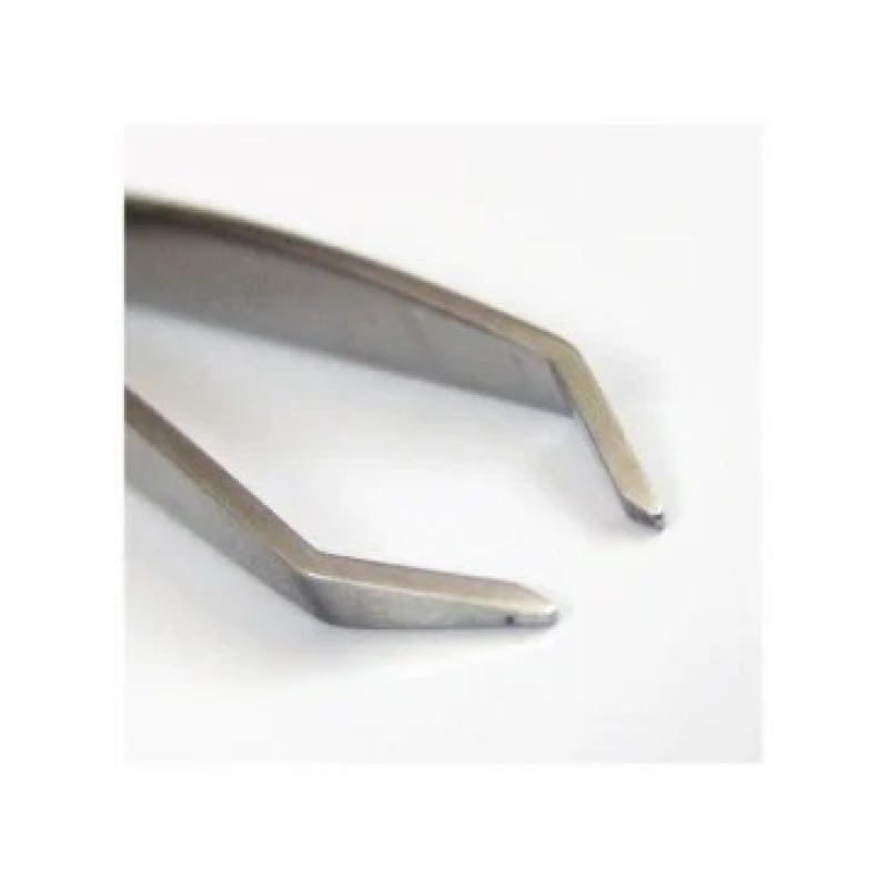 Splinterpincet 9,5 cm – Inox met Gebogen Tip 3,5 mm