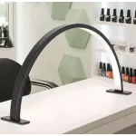 Lampe de travail LED demi-lune noire 75 cm – dimmable 40 W