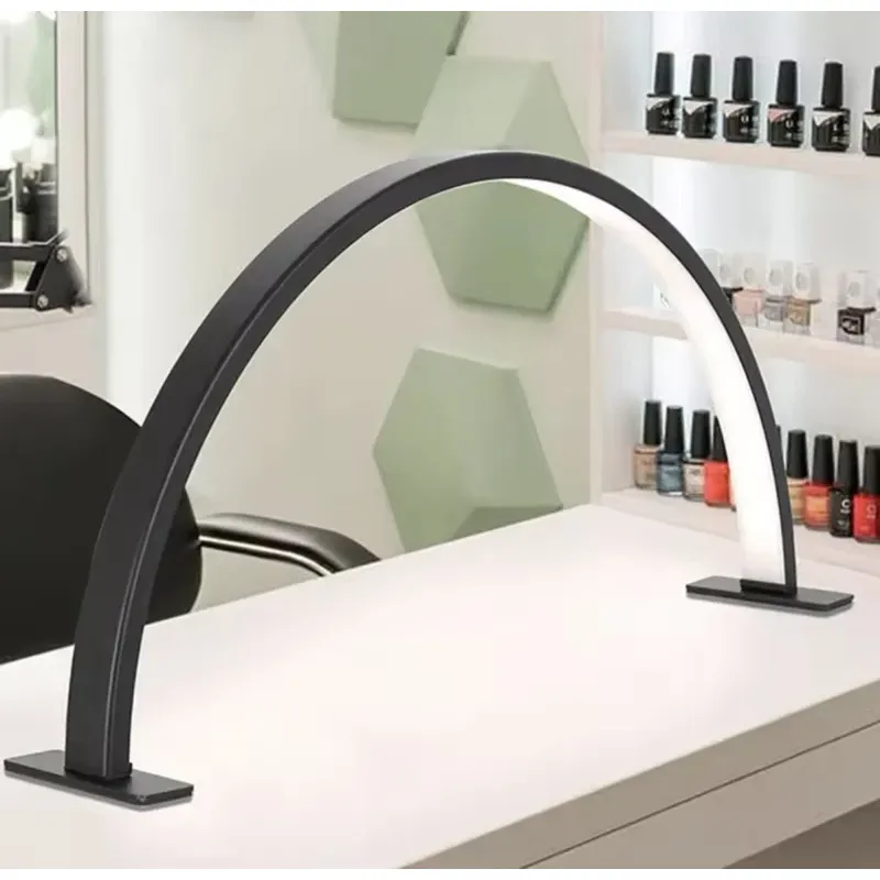 Lampe de travail LED demi-lune noire 75 cm – dimmable 40 W