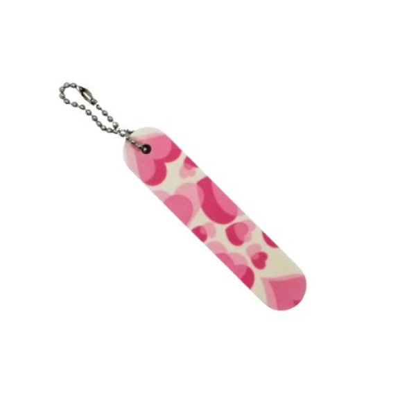Sleutelhanger Nagelvijl 180/180 – Hartjes, 9×2 cm, extra compact