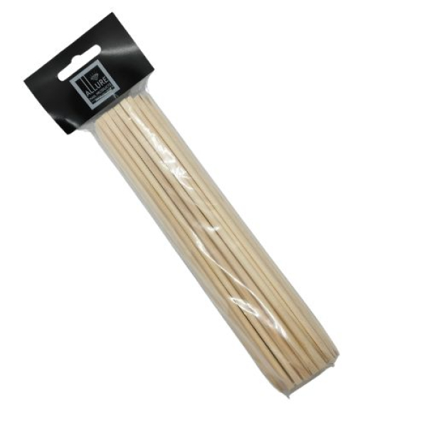 Rozenhout nagelriemduwers 18 cm – 50 stuks, dubbel schuin wegwerp