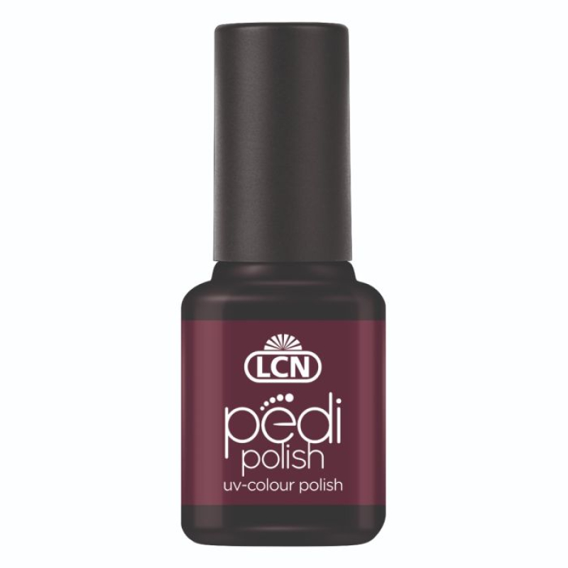LCN Pedi Polish Seduction In Black Cherry 8ml – Vegan, sans TPO