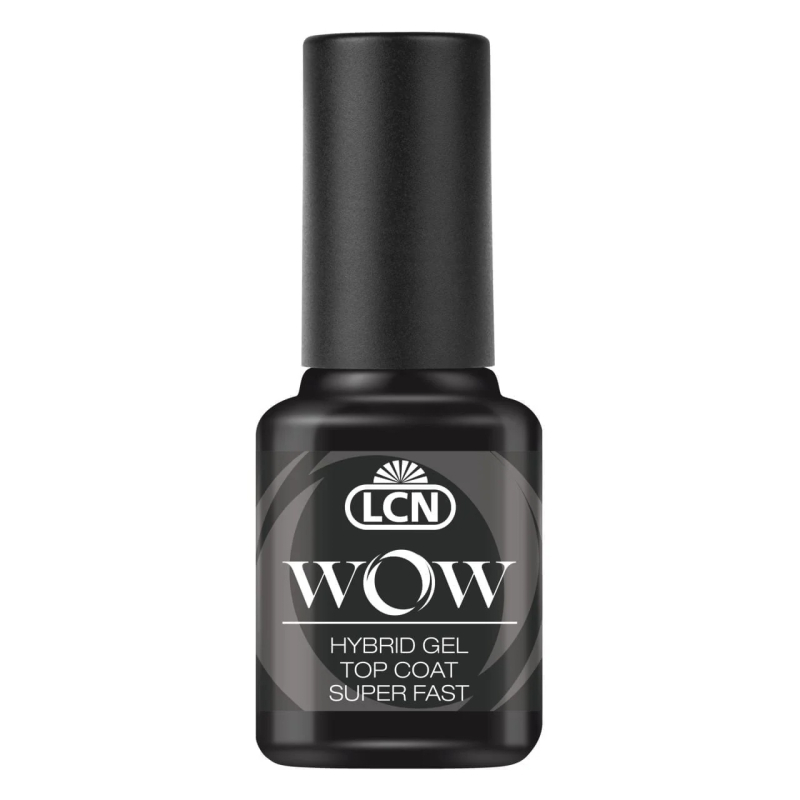 LCN WOW Hybrid Gel Top Coat Super Fast – Ultraglans Toplaag 8 ml