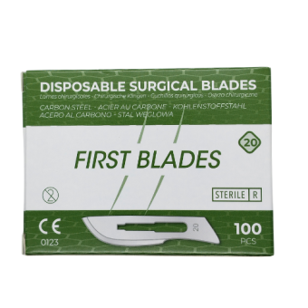 Lames scalpel N°20 – First Blades - stériles - 100 pcs
