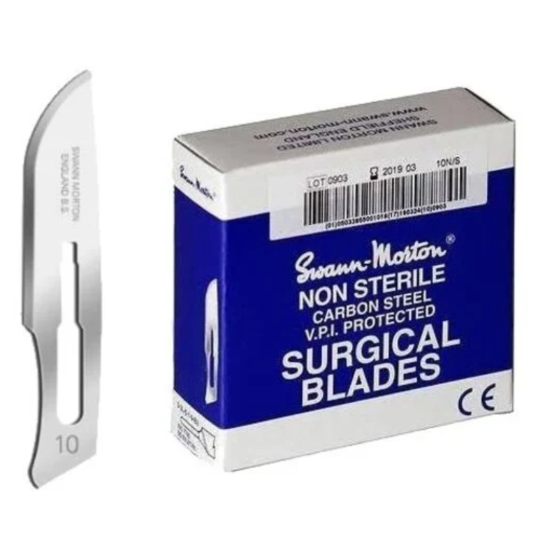 Mesjes  Swann Morton  nr. 10 - niet steriel - 100 st. - 